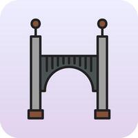 icono de vector de puente