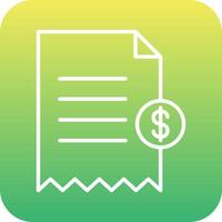 Shopping Receipt Vector Icon