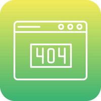 404 Error Vector Icon