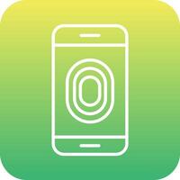 Unlocked Fingerprint Vector Icon