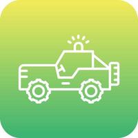 Military Jeep Vector Icon