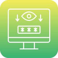 Computer Spyware Vector Icon