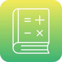 Math Book Vector Icon