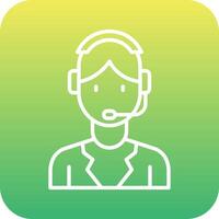 Customer Service Agent Vector Icon