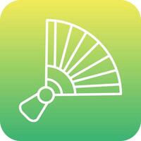 Chinese hand fan Vector Icon