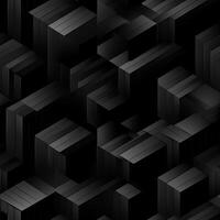 AI generated Dark black Geometric grid background Modern dark abstract texture seamless pattern photo