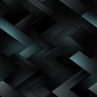 AI generated Dark black Geometric grid background Modern dark abstract texture seamless pattern photo