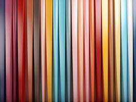AI generated Colorful vertical stripes background Parallel Multicolored lines texture photo
