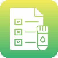 Medical Test Report Vector Icon