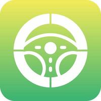 Steering Wheel Vector Icon