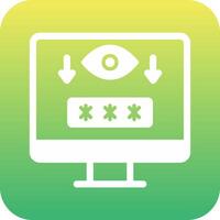 Computer Spyware Vector Icon