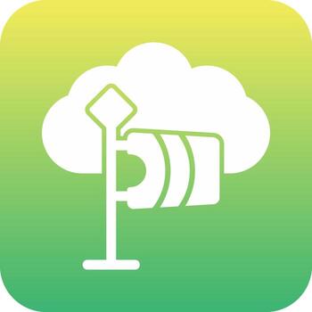 icono de vector de nube
