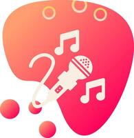 icono de vector de karaoke