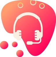 icono de vector de auriculares