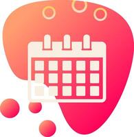 icono de vector de calendario