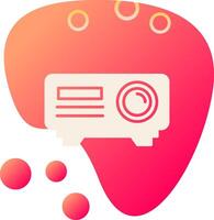 icono de vector de proyector