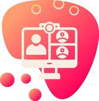 Online Meeting Vector Icon