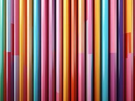 AI generated Colorful vertical stripes background Parallel Multicolored lines texture photo