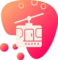 Cable Car Cabin Vector Icon