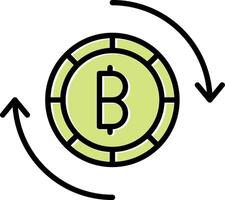 Bitcoin Exchange Vector Icon