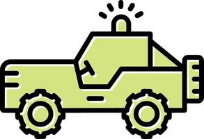 Military Jeep Vector Icon