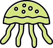 icono de vector de medusas