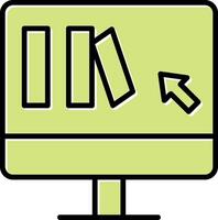 Online Book purchase Vector Icon