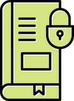 Secure Book Vector Icon