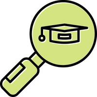 Search University Course Vector Icon