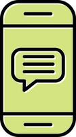 Phone Message Vector Icon