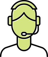 Customer Service Agent Vector Icon