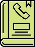 icono de vector de libreta de telefono