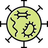 icono de vector de virus