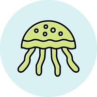 icono de vector de medusas