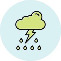 Thunder storm Vector Icon