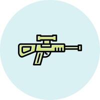 francotirador pistola vector icono