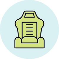 Car Seat Vector Icon