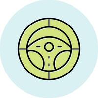 Steering Wheel Vector Icon