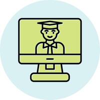 Online Learning Vector Icon