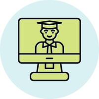 Online Learning Vector Icon