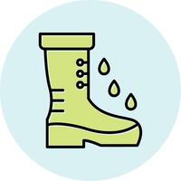 botas de lluvia vector icono