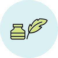 Quill And Ink Vector Icon