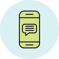 Phone Message Vector Icon