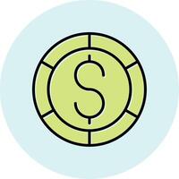 icono de vector de moneda