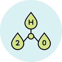 H2o Vector Icon