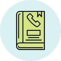 Phone Book Vector Icon