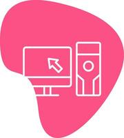 icono de vector de computadora