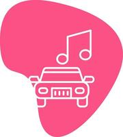 coche música vector icono