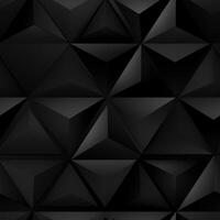 AI generated Dark black Geometric grid background Modern dark abstract texture seamless pattern photo