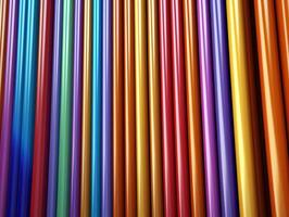 AI generated Colorful vertical stripes background Parallel Multicolored lines texture photo